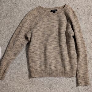Ann Taylor Taupe Knit Pullover